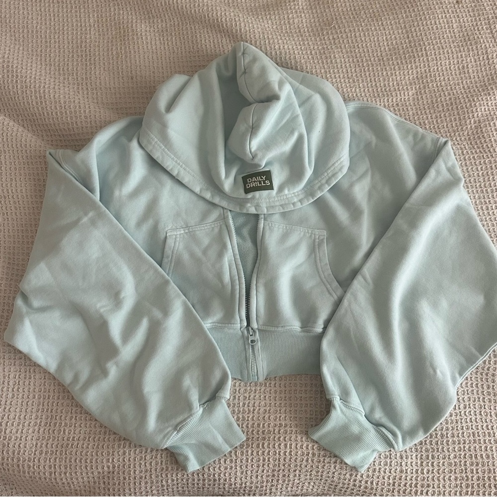 Daily Drills - Cropped Zip Hoodie XS/S - Lake Day - never worn